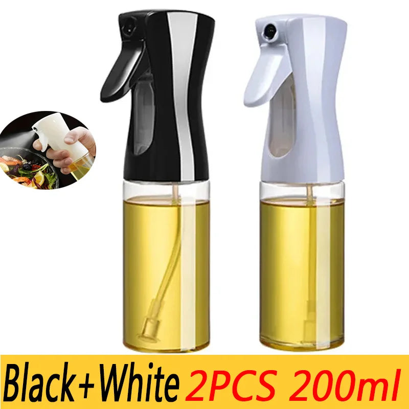 Oil Spray Bottle for Cooking - 200/300/500ml BBQ Olive Oil Sprayer with Brush
