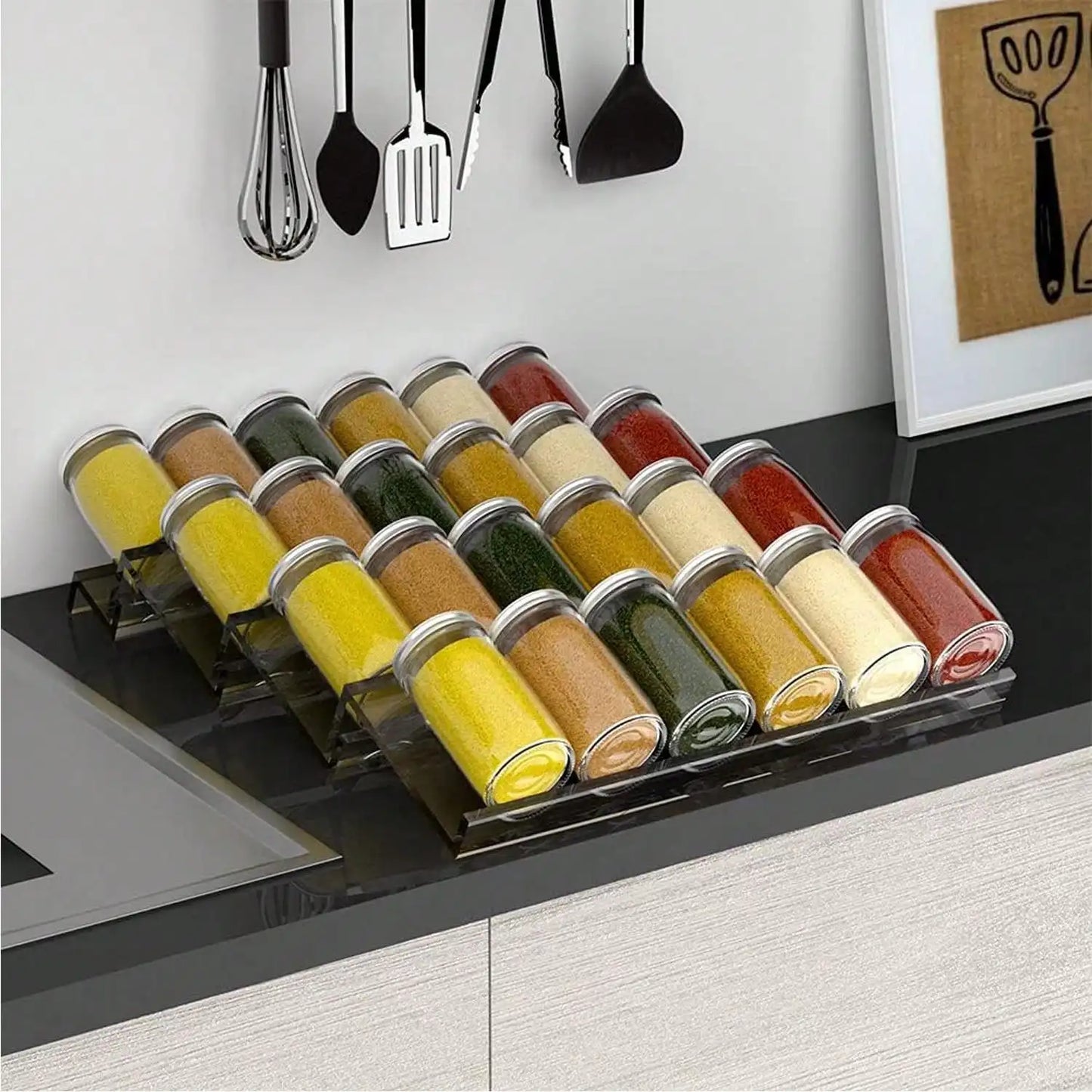 Expandable Spice Rack Organizer for Drawer