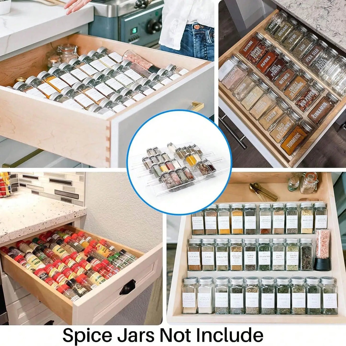 Expandable Spice Rack Organizer for Drawer